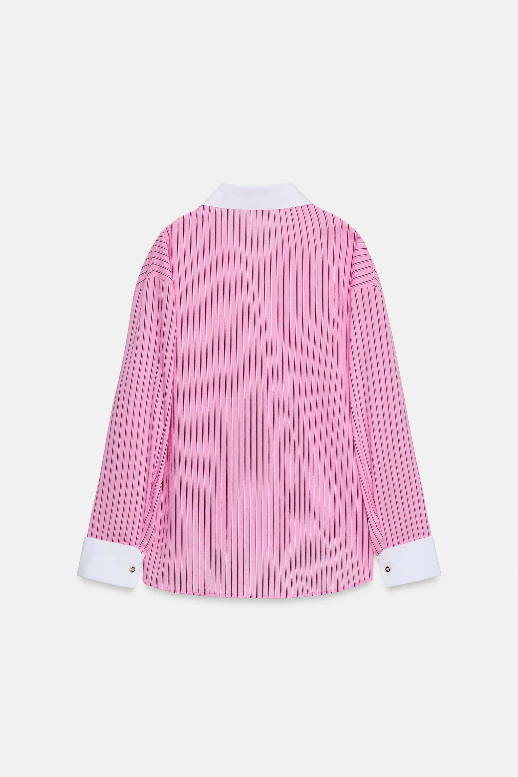 CHEMISE EN POPELINE À RAYURES